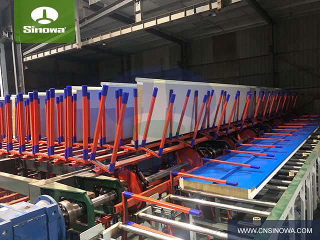 pu sandwich panel production line machine